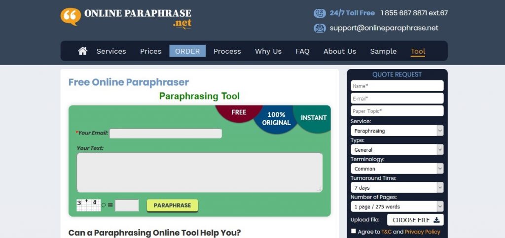 onlineparaphrase.net review