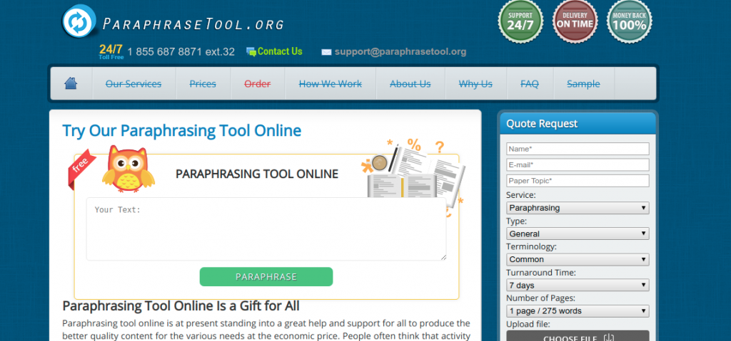 paraphrasetool.org