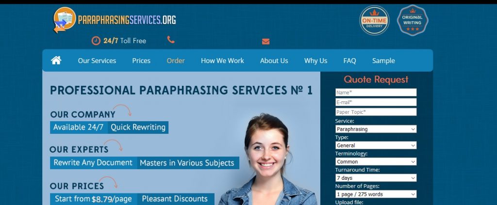 paraphrasingservices.org review