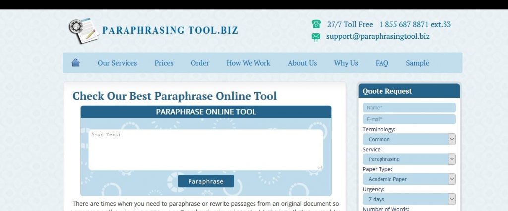 paraphrasingtool.biz review